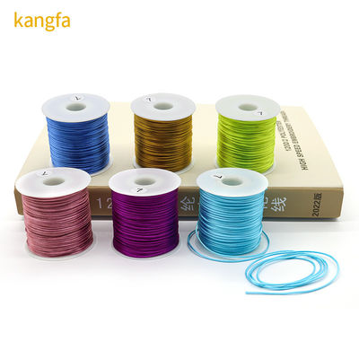 Colorido satén de nylon para el nudo chino de seda cordón de macramé 100m o longitud personalizada