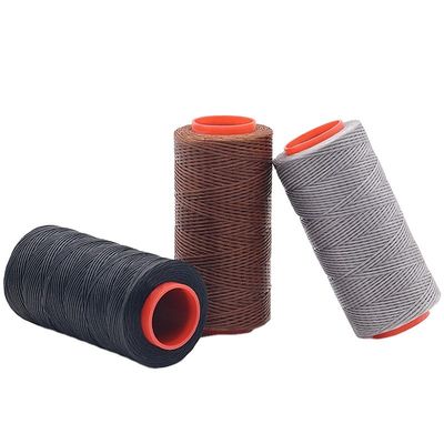 Filamento de costura de poliéster 150D resistente a la abrasión con cera para artesanía de costura manual de cuero
