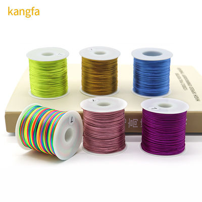 50g de hilo de nudos chino de seda satinada Cordón de corte para joyería