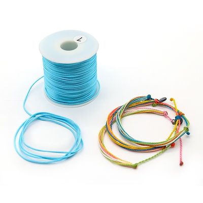 0.8mm Cordón de nylon de hilo UV protegido para trenza de nudos chinos Macrame pulseras
