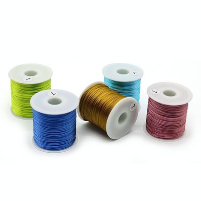 0.8mm Cordón de nylon de hilo UV protegido para trenza de nudos chinos Macrame pulseras