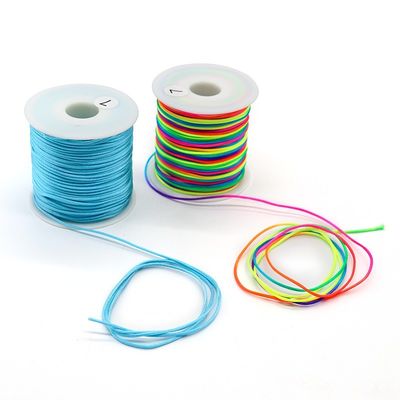 Cordo de corte de seda de satén hilo de nudillo chino para joyería y accesorios para el cabello