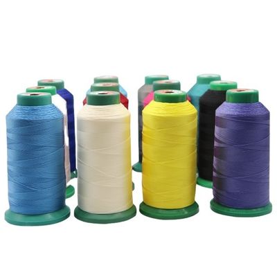 240 opciones de color de alta tenacidad Tex135 poliéster hilo de costura para la costura de cuero