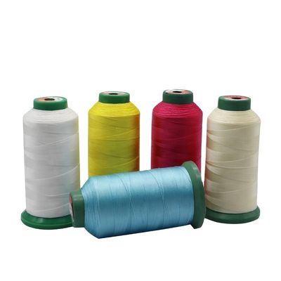 240 opciones de color de alta tenacidad Tex135 poliéster hilo de costura para la costura de cuero
