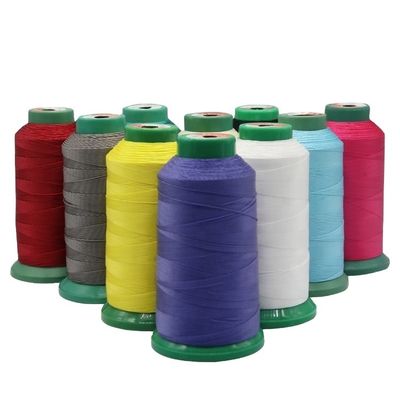 240 opciones de color de alta tenacidad Tex135 poliéster hilo de costura para la costura de cuero