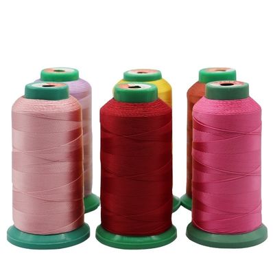 240 opciones de color de alta tenacidad Tex135 poliéster hilo de costura para la costura de cuero