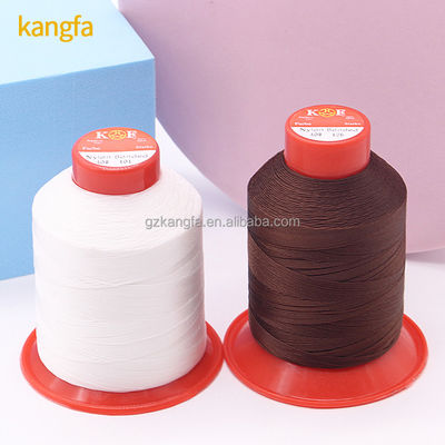 1200 g/rollo de 100% de nylon torcido con hilo ligado tex 70 210d/3 para el uso en calzado de cuero