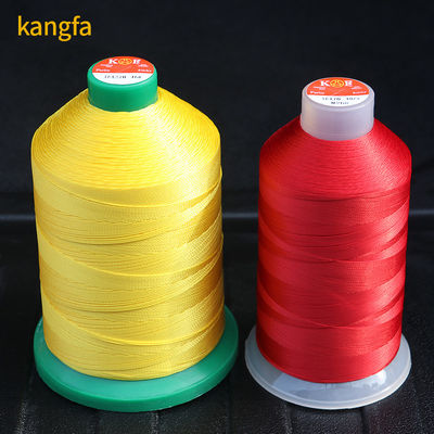 Material cónico Filamento de costura de plástico Tex45 120D/3 Filamento de unión de nylon para alta resistencia