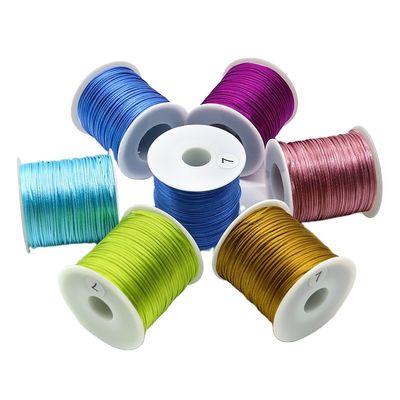 Accesorios de pulseras de 2 mm de perlas de nylon elástico línea de nudo chino para la fabricación de joyas