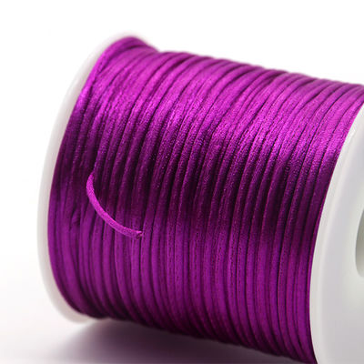 Accesorios de pulseras de 2 mm de perlas de nylon elástico línea de nudo chino para la fabricación de joyas