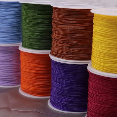 120m 0,8mm Jade Silk Thread Nylon Nodo chino línea para la fabricación de joyas y las cuentas