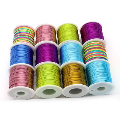 Cordón de nudo chino / cuerda / hilo 1 mm cuerda de cola de rata de nylon para diseño de cordón de seda trenzado