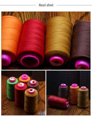 Fabricantes hilo de costura de poliéster industrial de 100 puntas 40/2 Ideal para vestidos teñidos