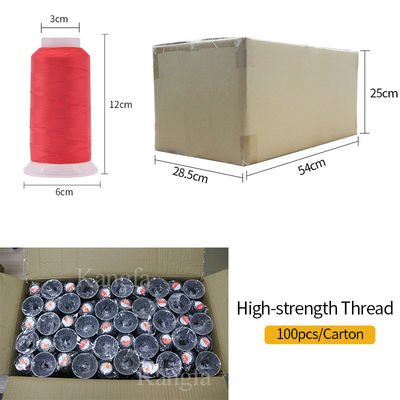 Diámetro del hilo 0,5 mm 630D/3 hilo de costura de poliéster para bolsas productos de cuero y zapatos