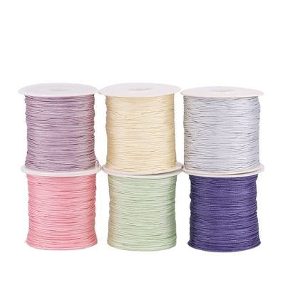 El hilo de nylon de suéde artesanal para el corte de cuentas de jade de nylon de color único o de color arcoíris