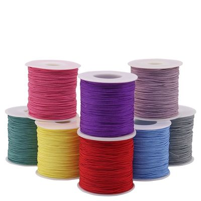 Cuerpo de collar tejido 1 mm para bricolaje hecho a mano cuerdas de cuerdas rojas hilos de joyería hilos de jade