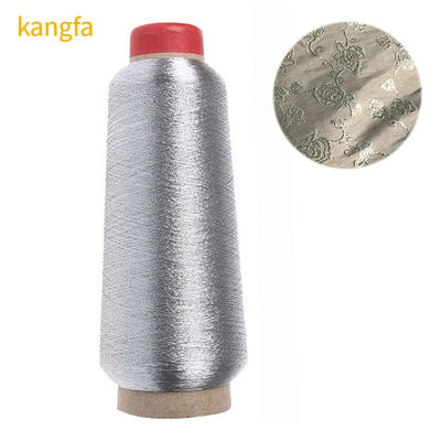 125g 150D hilo metálico hilo de costura de plata para accesorios de prendas de vestir 100% poliéster