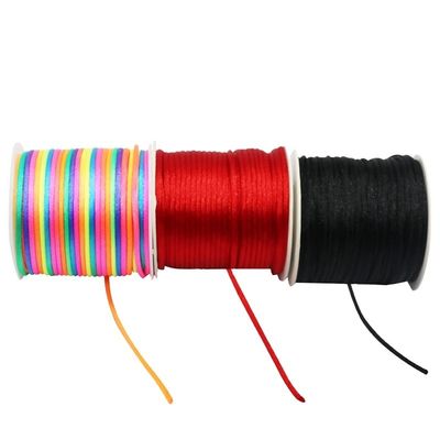 DIY Nudo chino de nylon cuerda trenzada Taiwán hilo de jade colorido de oro 0,8 mm 1,0 mm 1,5 mm