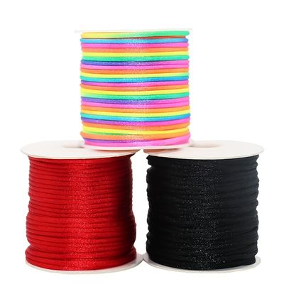DIY Nudo chino de nylon cuerda trenzada Taiwán hilo de jade colorido de oro 0,8 mm 1,0 mm 1,5 mm