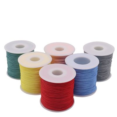 50G 100M/Spool 300M/Spool Colorido hilo de nylon para el cordón chino de nudo de macramé