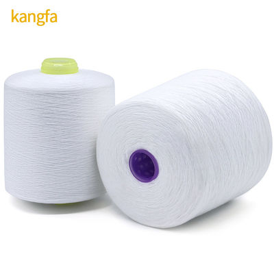 Blanco 1,25 kg 40/2 20/3 30/3 100% de poliéster espugna para OEM en patrón blanco crudo