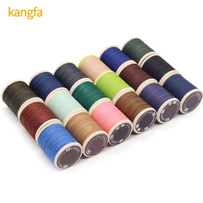 Tejido a mano 420D/3 Cuenta de hilos hilo de costura para bolso de cuero brazaletes de bricolaje 30 colores