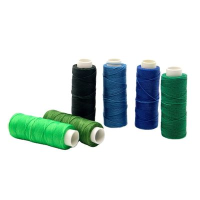 100% de cuero de poliéster hilo encerado redondo para artículos de cuero cosidos a mano 0,45 mm 85 colores