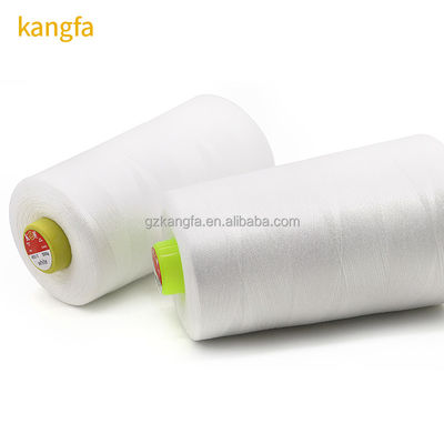 40/2 100% de poliéster hilo de la máquina de coser color blanco negro para ropa y sudadera