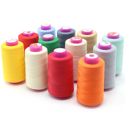Kangfa 20s/6 100% de poliéster de bolsas de cierre de hilo hilo de costura para bolsas y OEM ODM