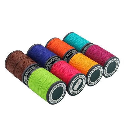 35 g de peso de plástico cono de lino hilo encerado para coser cuero 70m en material cono
