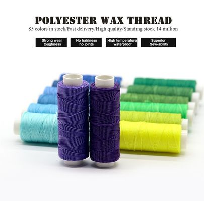 12g 60m de hilo espuñado Coser a mano Coser hilo encerado para cuero bricolaje 80 colores a medida