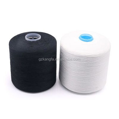 OEM 40/2 20/3 30/3 100% de hilo de poliéster de trenzado con resistencia química y patrón blanco crudo