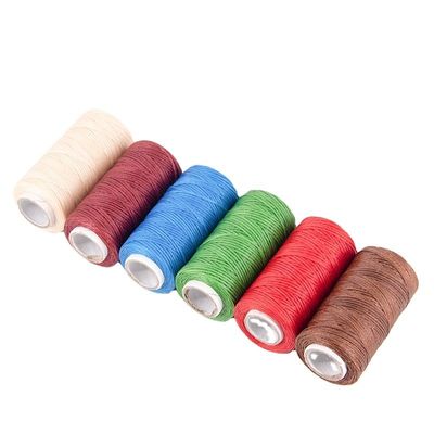 High Tenacity 50m Polyester 210D/16 hilo de costura de cuero para bolso de cuero cartera