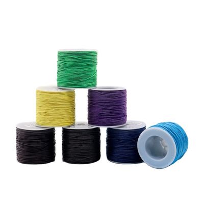 200 colores 1 mm Coser Coser algodón Cordón de hilo encerado para artículos de artesanía de cuero