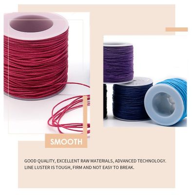 200 colores 1 mm Coser Coser algodón Cordón de hilo encerado para artículos de artesanía de cuero