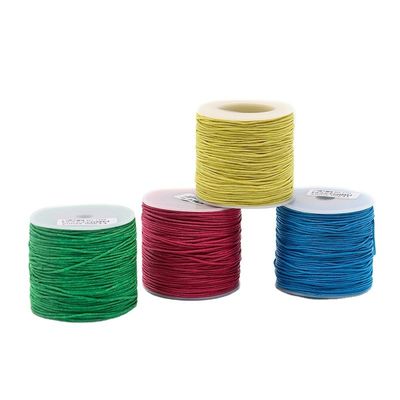 200 colores 1 mm Coser Coser algodón Cordón de hilo encerado para artículos de artesanía de cuero