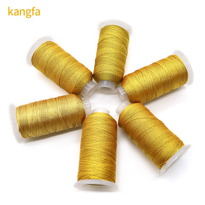 123g 6Ply Oro y Plata Seda Muti-Filamentos de hilo de bordado para proyectos de artesanía manual