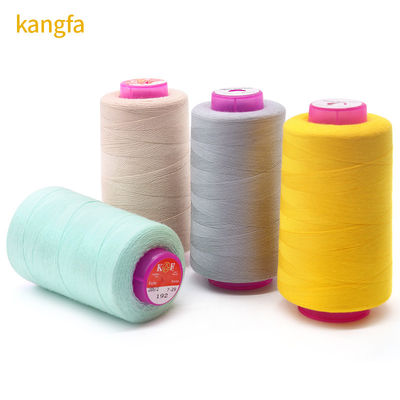 Polyester/algodón Filamento de costura de doble trama 3000yds para tejido 100% poliéster de espuma 40/2