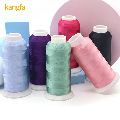 5000 Yards Polyester bordado hilos vibrantes y colorfast para la máquina de bordado