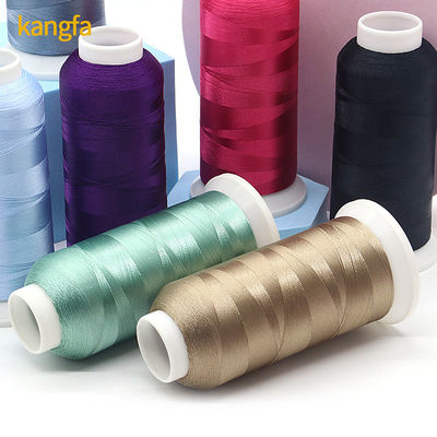 5000 Yards Polyester bordado hilos vibrantes y colorfast para la máquina de bordado
