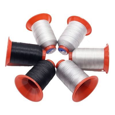 Kangfa 150D/3 hilo conductor de plata antistático para el calzado de costura y 100% poliéster
