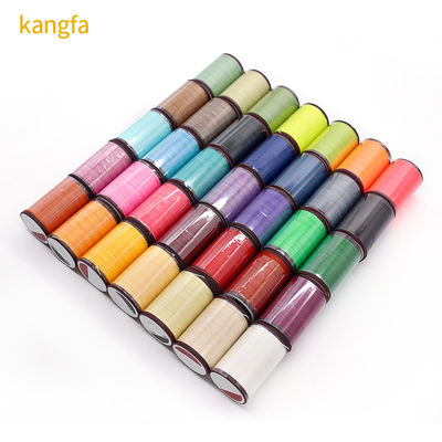 80 colores 0,8 mm hilo de cera de costura de cuero material de cono de plástico para artesanía hecha a mano