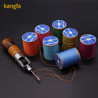 Joyería Fabricación de material de pulseras 150D 0.8mm Cordón de cuero plano con suministros de cordón de cera