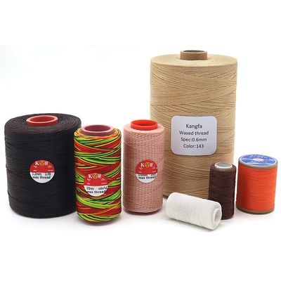 Filamento de cera plana cosida a mano cuerda tejida para coser joyas hecha a medida en /240 colores