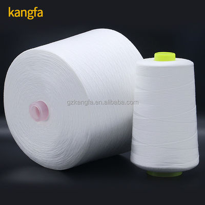 Fabricación Producción de hilo de poliéster de polipropileno OEM blanco crudo 60/2 con resistencia química