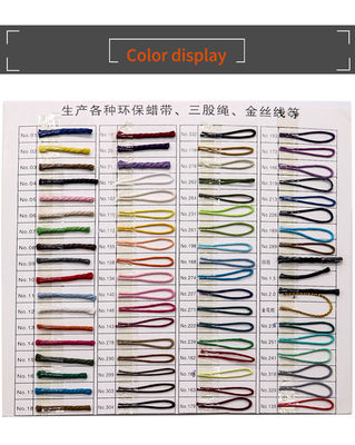 60 g de peso Multicolores redondo hilo encerado para joyería de punto a mano universal accesorios