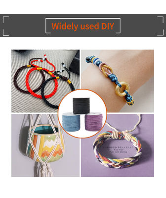 60 g de peso Multicolores redondo hilo encerado para joyería de punto a mano universal accesorios