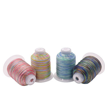 Material de cono de plástico Arco iris multicolor Poliéster de alta tenacidad