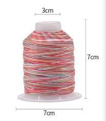 Material de cono de plástico Arco iris multicolor Poliéster de alta tenacidad
