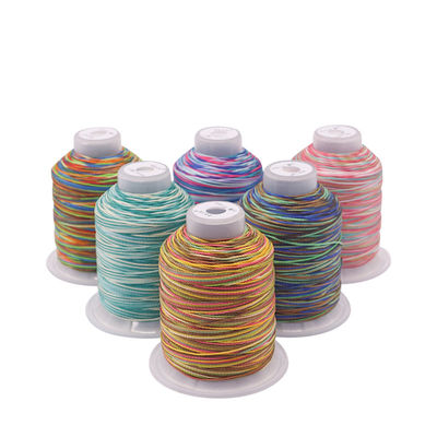 Material de cono de plástico Arco iris multicolor Poliéster de alta tenacidad